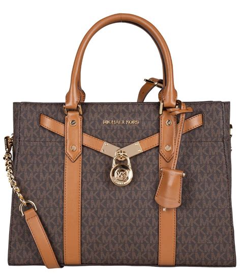 michael michael kors hamilton large leather satchel|michael kors nouveau hamilton.